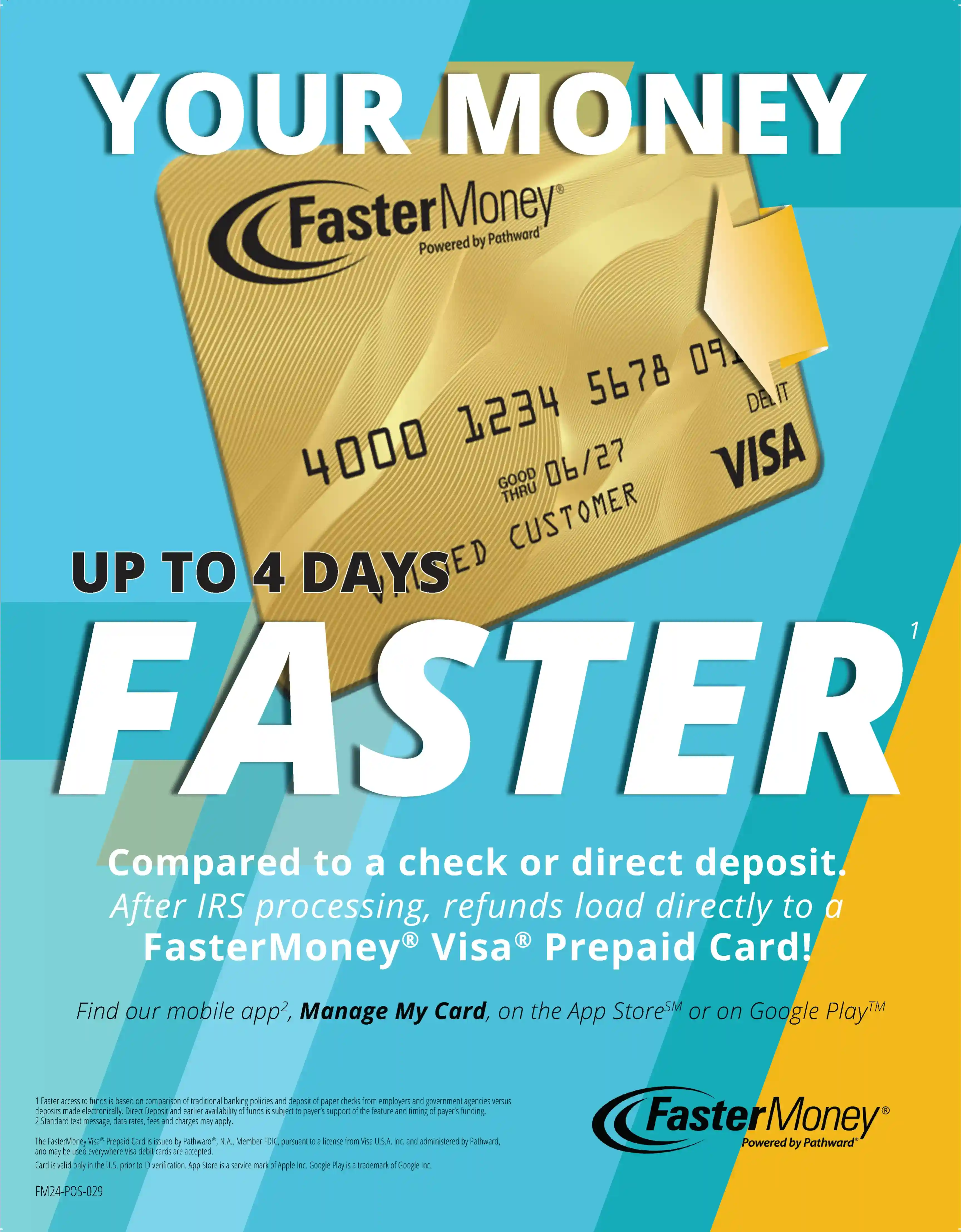 FasterMoney Visa Prepaid Card